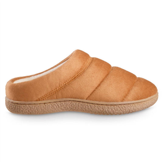 Isotoner - Women's Microsuede Puffer Clog Slipper