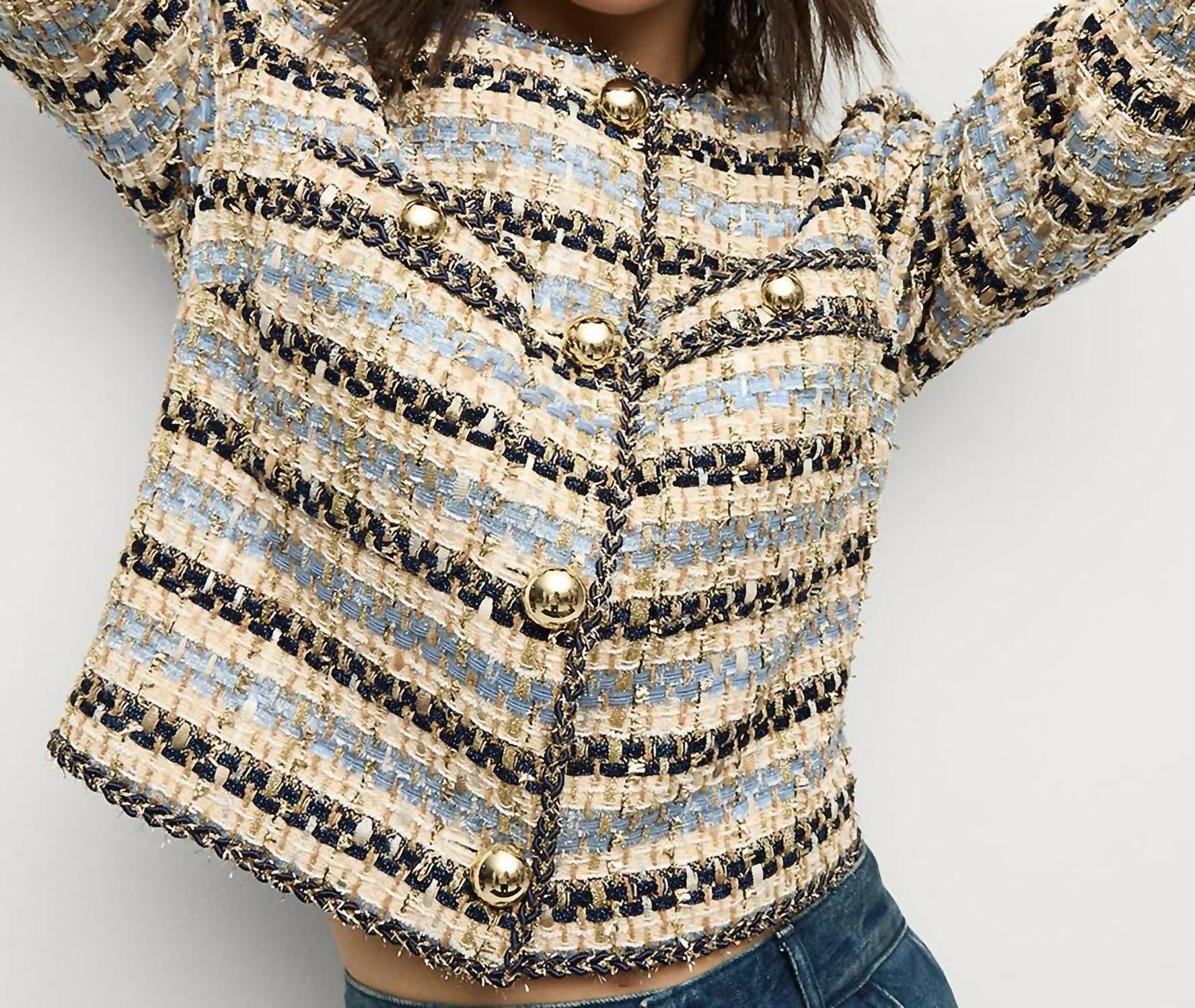 Veronica Beard - Sumira Metallic Tweed Jacket