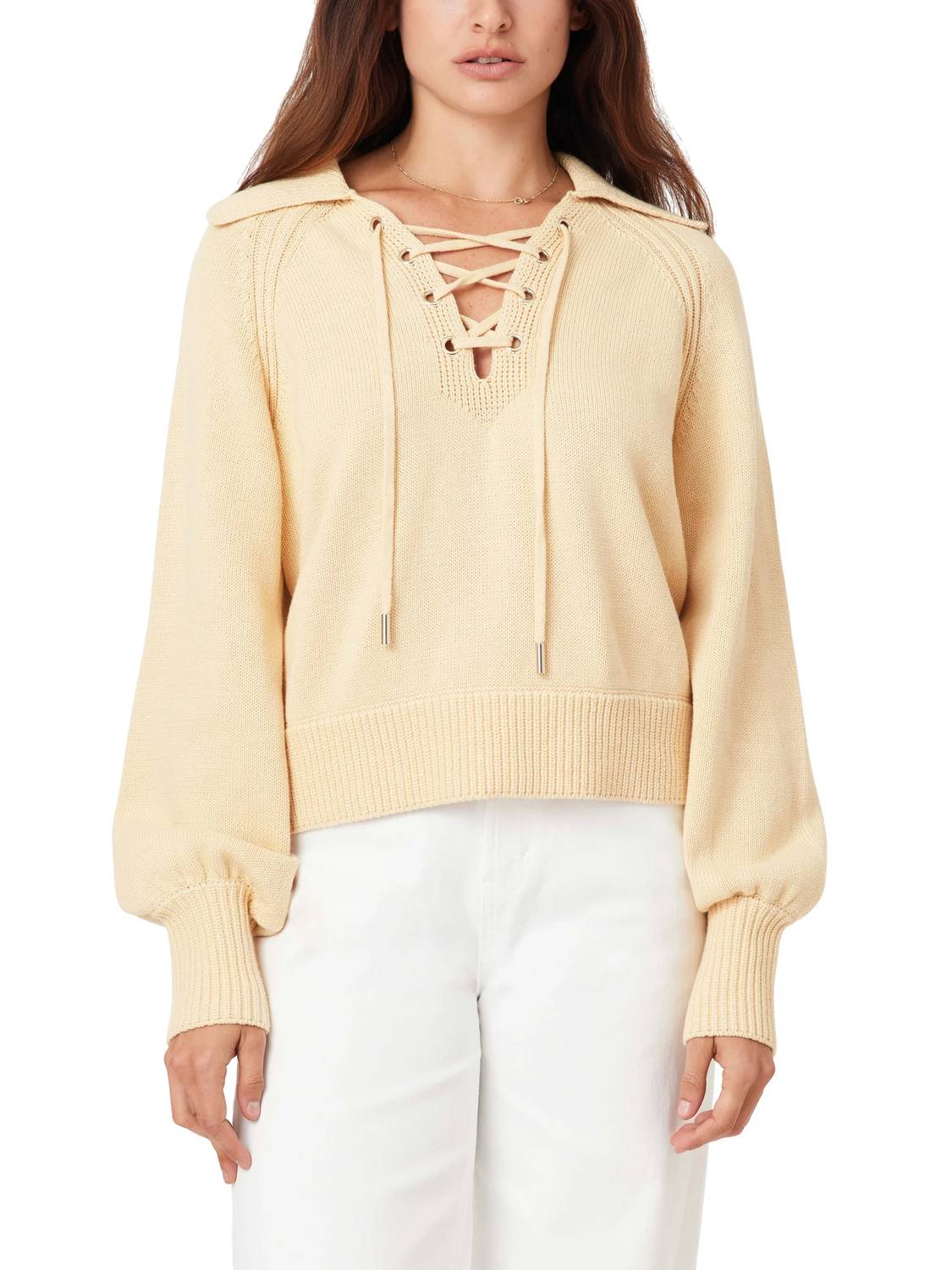 Habitual - Lace Up Sweater