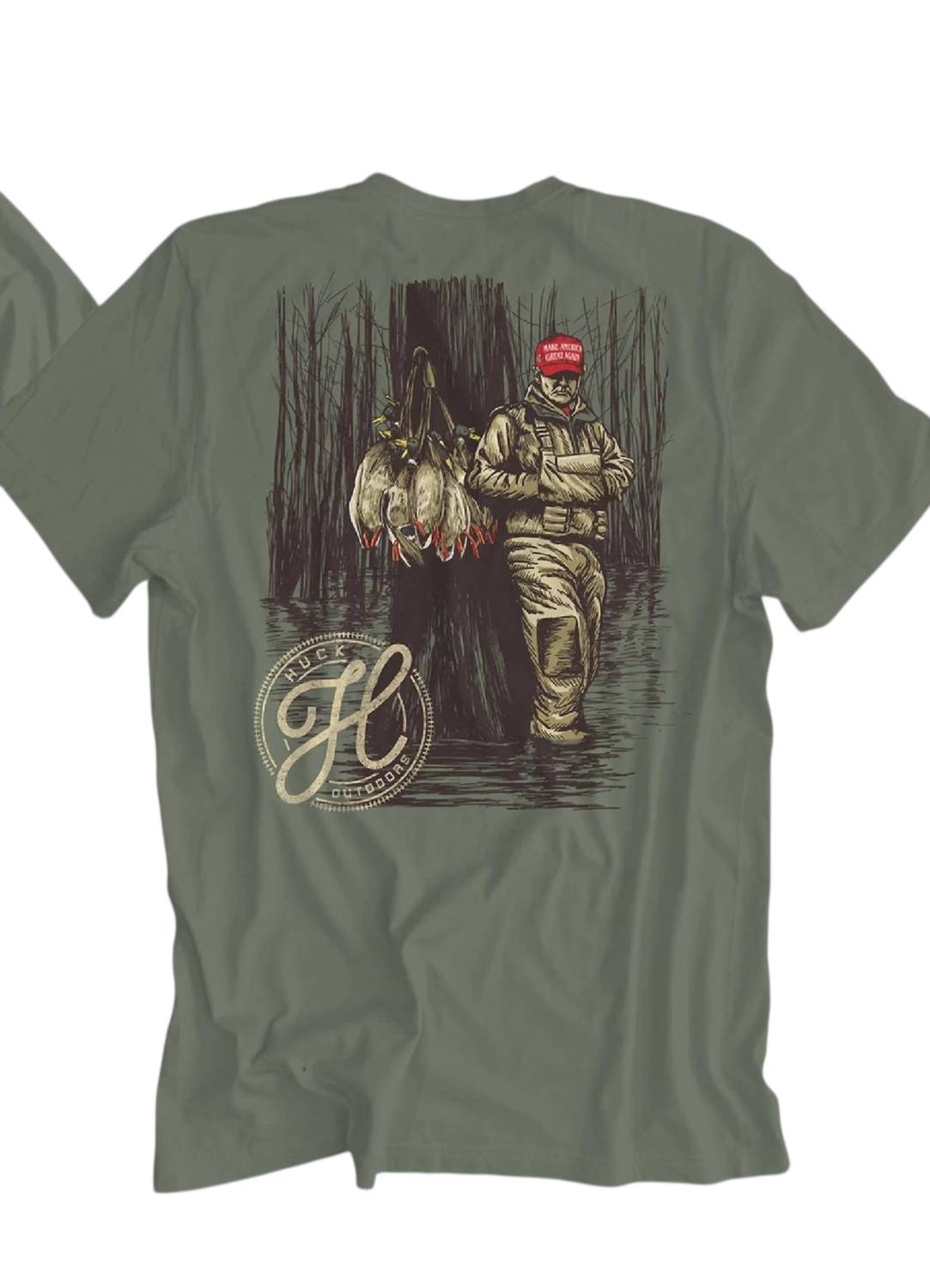 Huck Outdoors - Men's Duck Woods Graphic Short Sleeve Tee