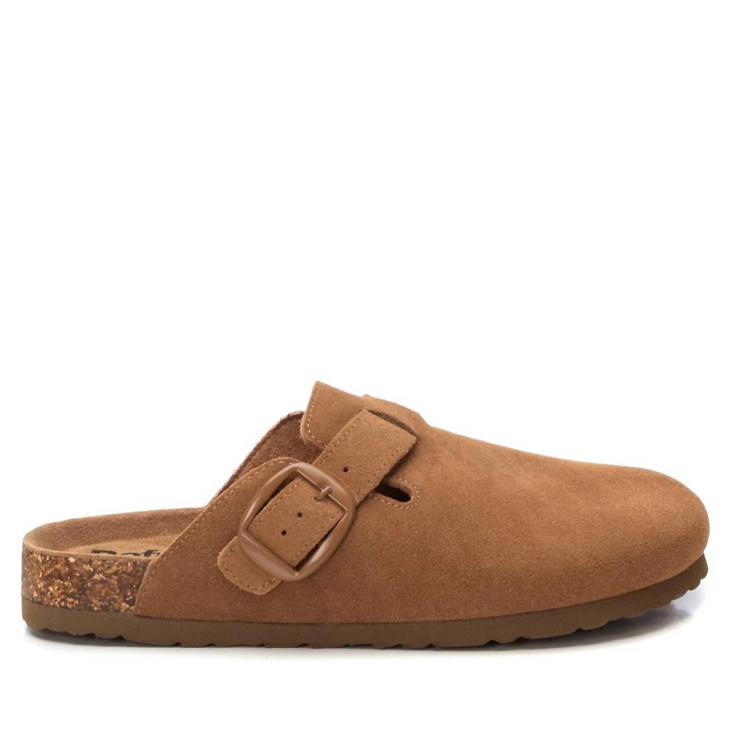 Xti Women's Refresh Suede Clog in camel - women's shoe