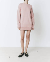 Rue Sophie Boulogne Crewneck Sweater in rose - women's sweater - alternate view