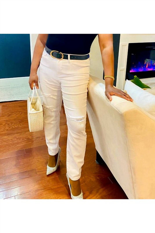 Curve Market - Distressed Skinny Ankle Jeans