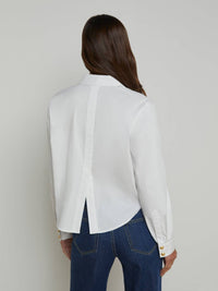 L'Agence - Cosette Crop Button Down Shirt