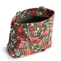 Vera Bradley Women's Small Original Tote Bag in bubbly flowers green - women's bag - alternate view