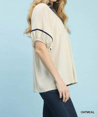 Umgee - Midnight Contrast Top
