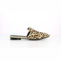 The FLEXX Women's Giuditta Mule in leopard - women's shoe - detail view