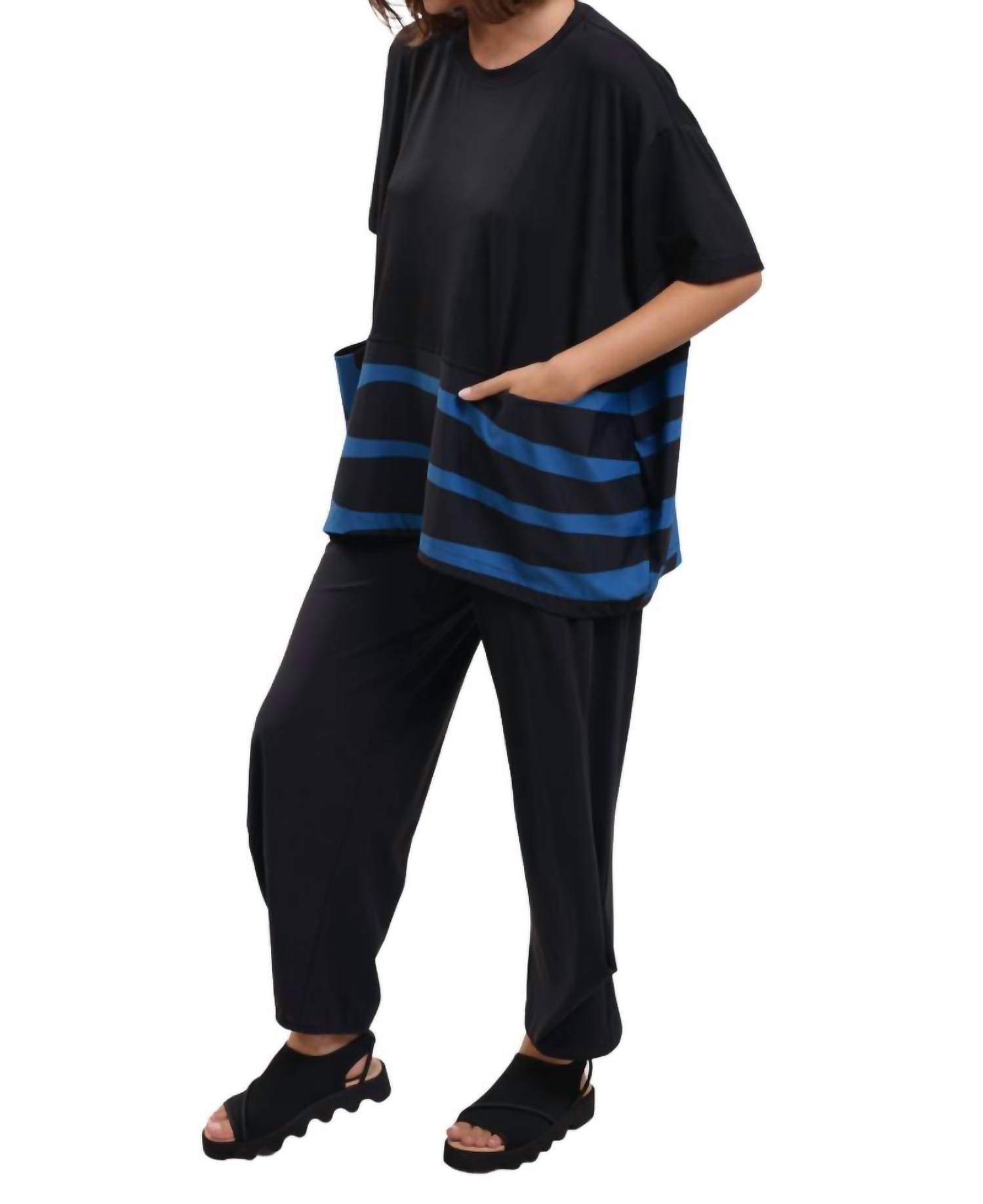 Alembika - Tekbika Striped Pocket Top