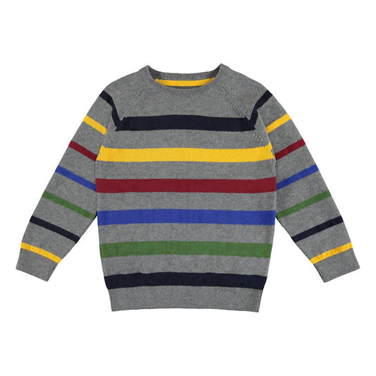 Mayoral - Boy‚Äôs Metal & Multi Stripe Sweater