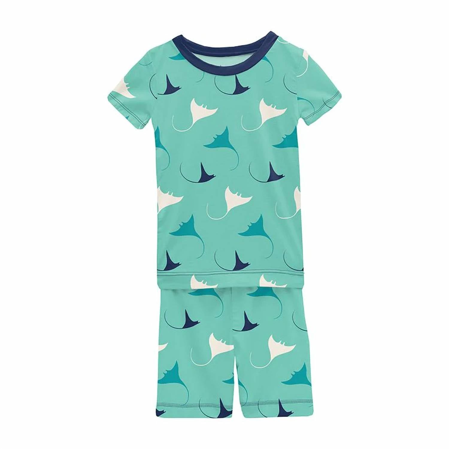 Kickee - Kid's Short Sleeve Pajama Set with Shorts