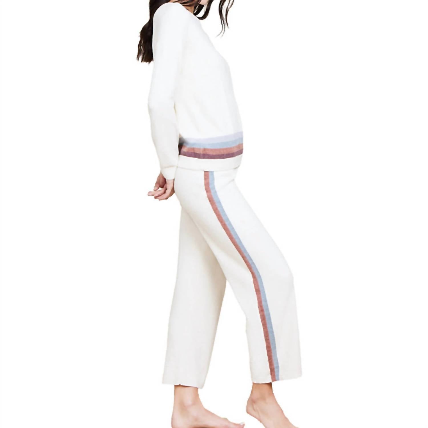 Barefoot Dreams - Stripe Wide Leg Pant