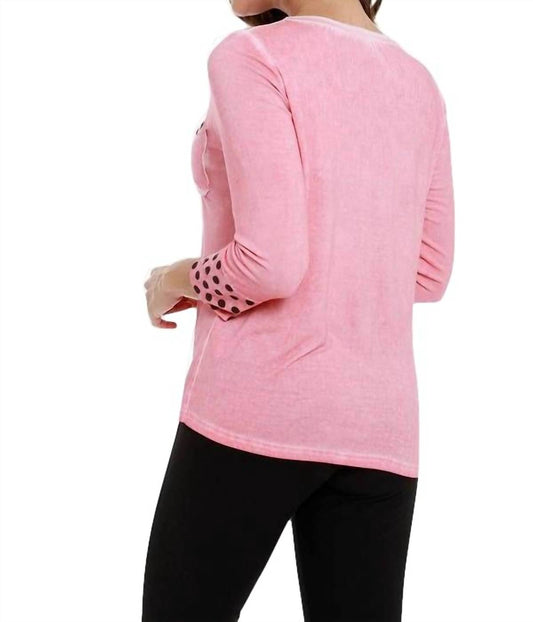 V-Neck Polka Dot Top