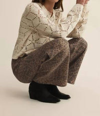 Z Supply - Marli Denim Leopard Pants