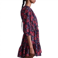 APIECE APART Women's Mini Mitte Dress in heritage scarlet - women's dress - alternate view