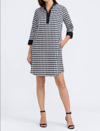 Foxcroft - Sloane Houndstooth Shirtdress