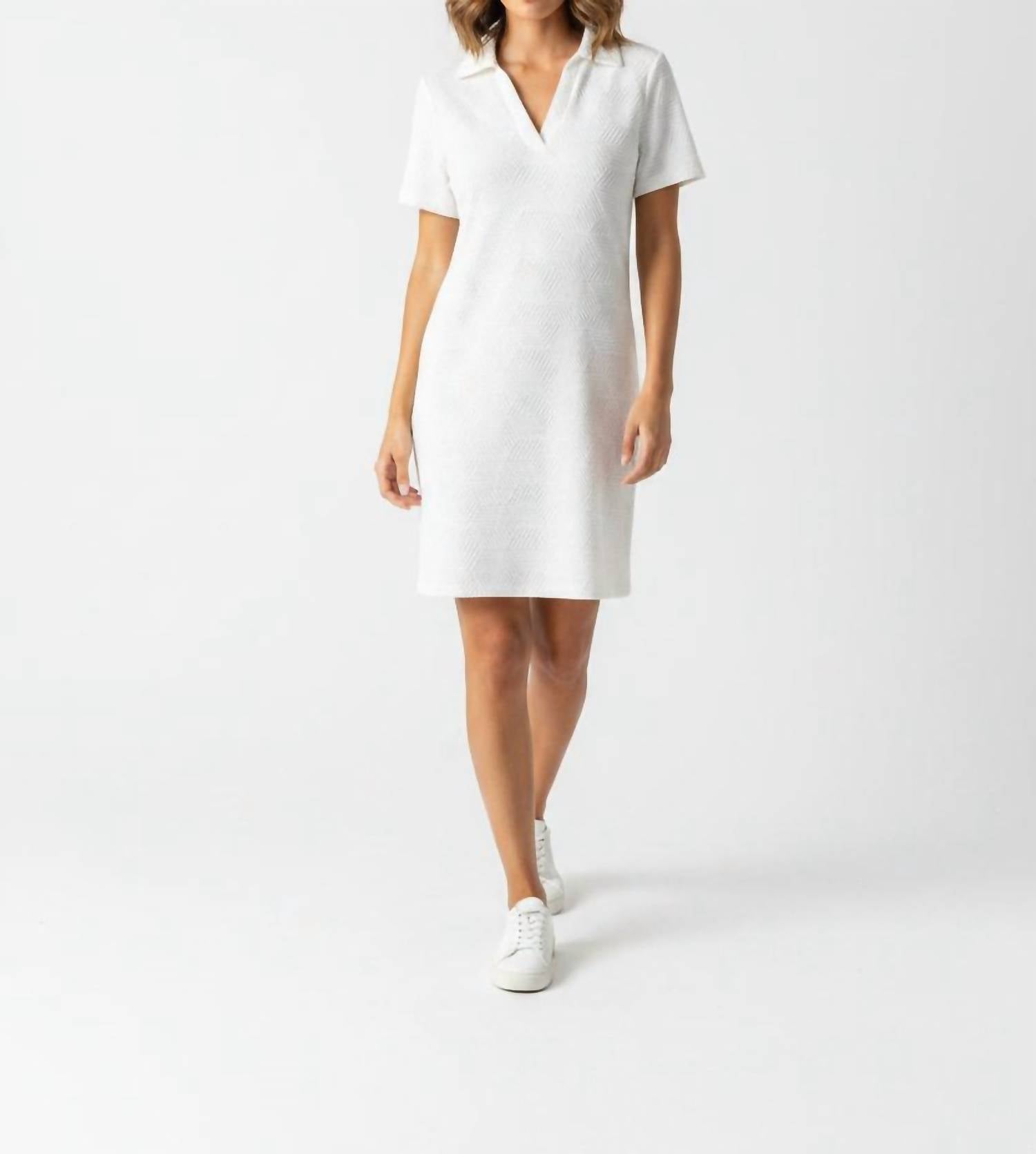 Simply Southern Terry Dress in ivory - women's dress
