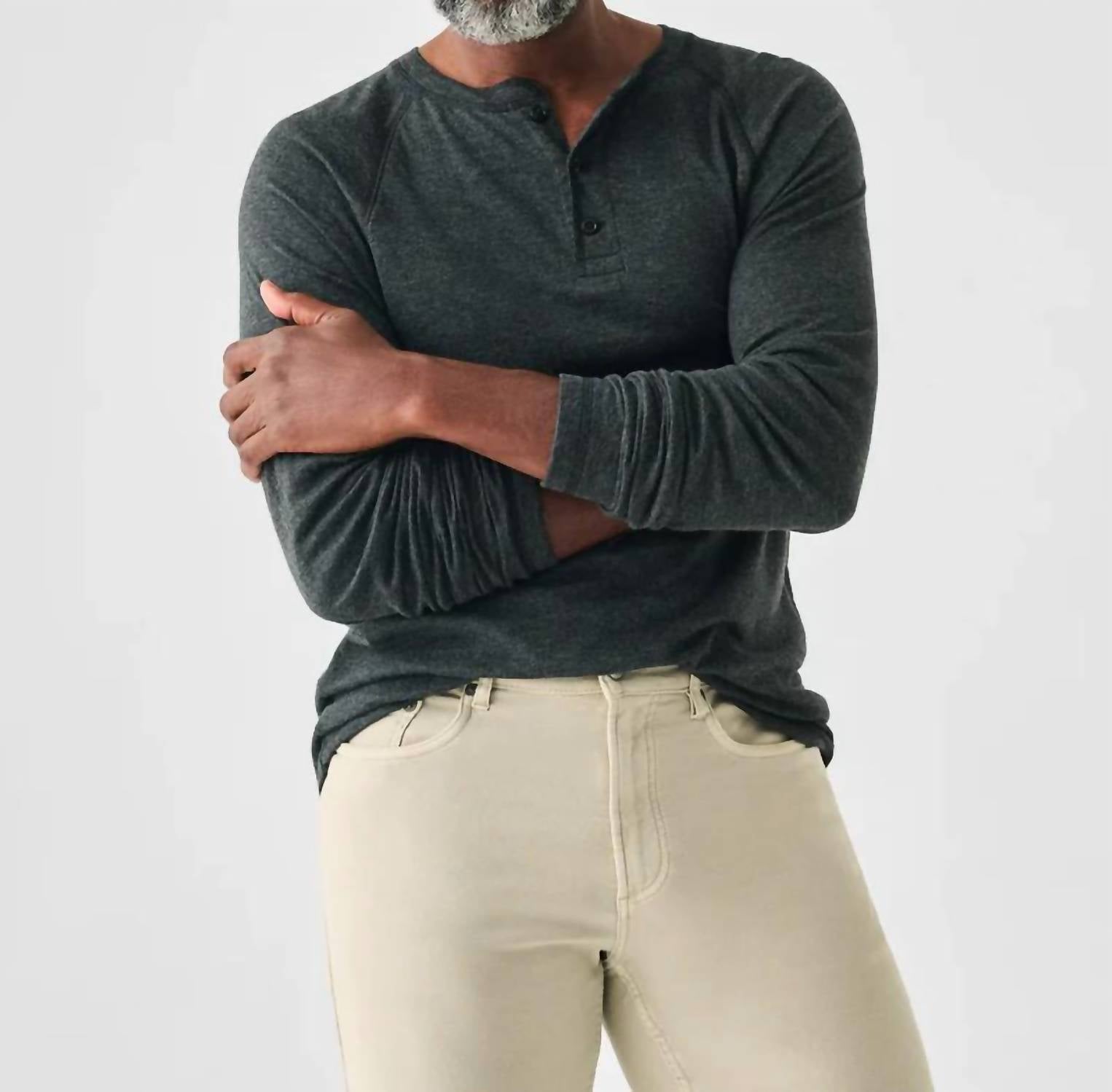 Faherty - Cloud Long Sleeve Henley Top