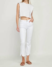 Hidden - Betty High Rise Flare Cropped Jean