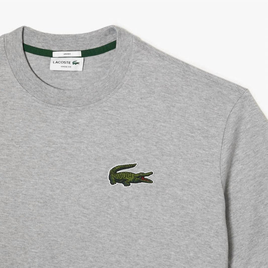 Lacoste - Unisex Loose Fit Large Crocodile Organic Cotton Tee Shirt