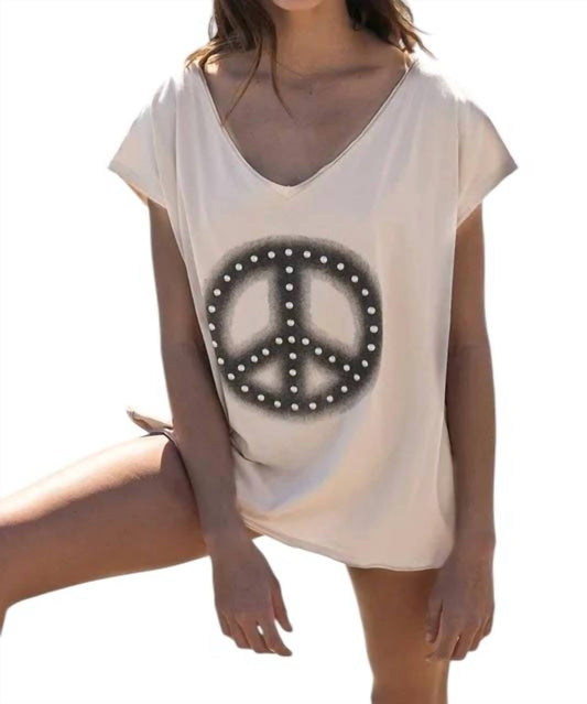 Pol - PEACE STUD TOP