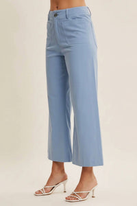In February - Stretchy Cotton Linen Ankle Pants