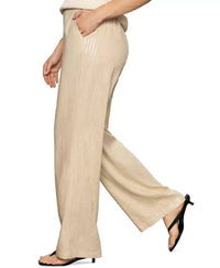 Sanctuary Coastal Pull On Wide Leg Pants in sand sequin stripe - women's pants - alternate view