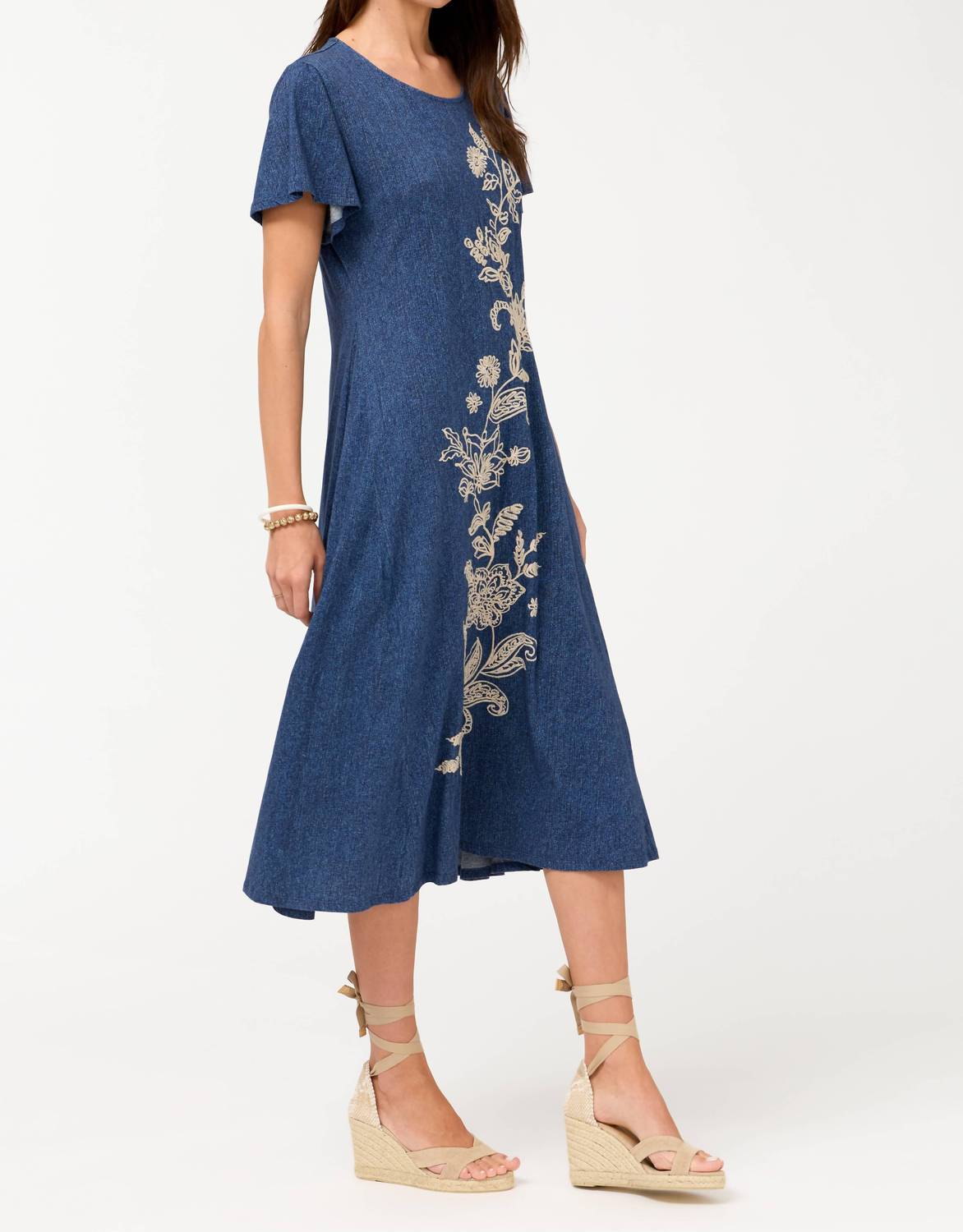 Johnny Was - ELOWEN FLUTTER SLEEVE KNIT DRESS