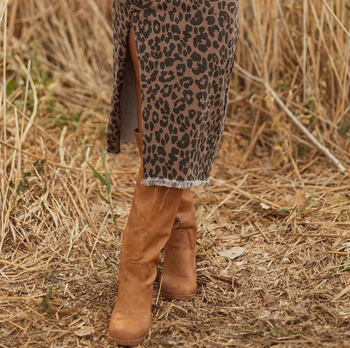 Lovesoft - Leopard Midi Skirt