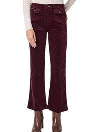 Paige - Leenah Patch Pocket Ankle Wide Leg Corduroy Pants