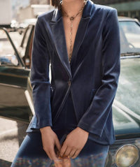 Joseph Ribkoff - Velvet Fitted Blazer