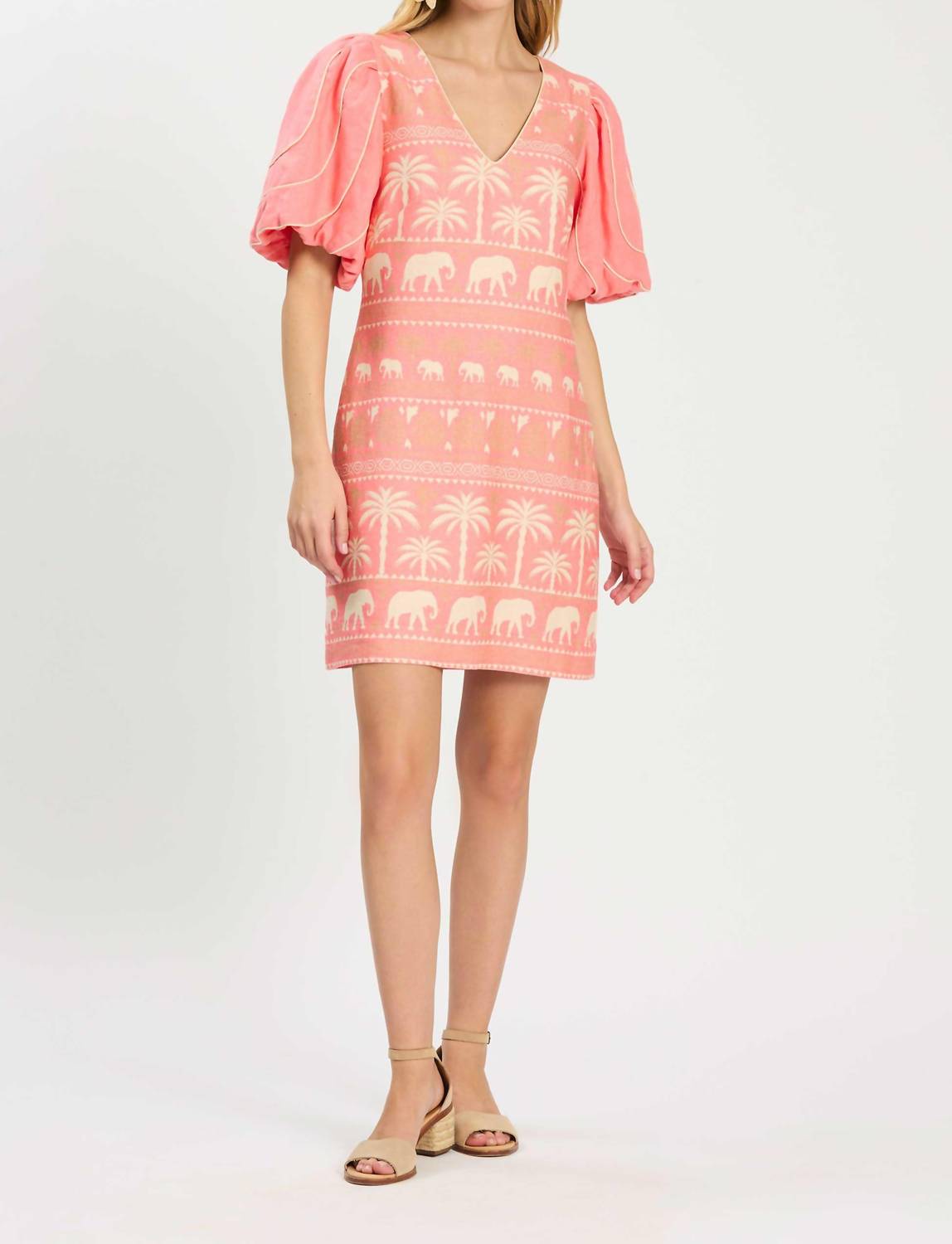 Tyler Boe - Lexi Linen Tropical Mini Dress