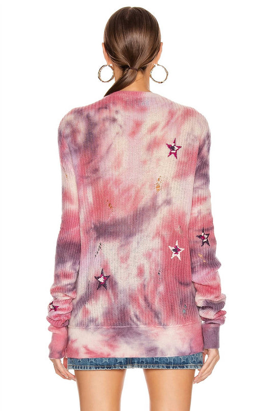 Amiri - Tie Dye Stars Cardigan Sweater