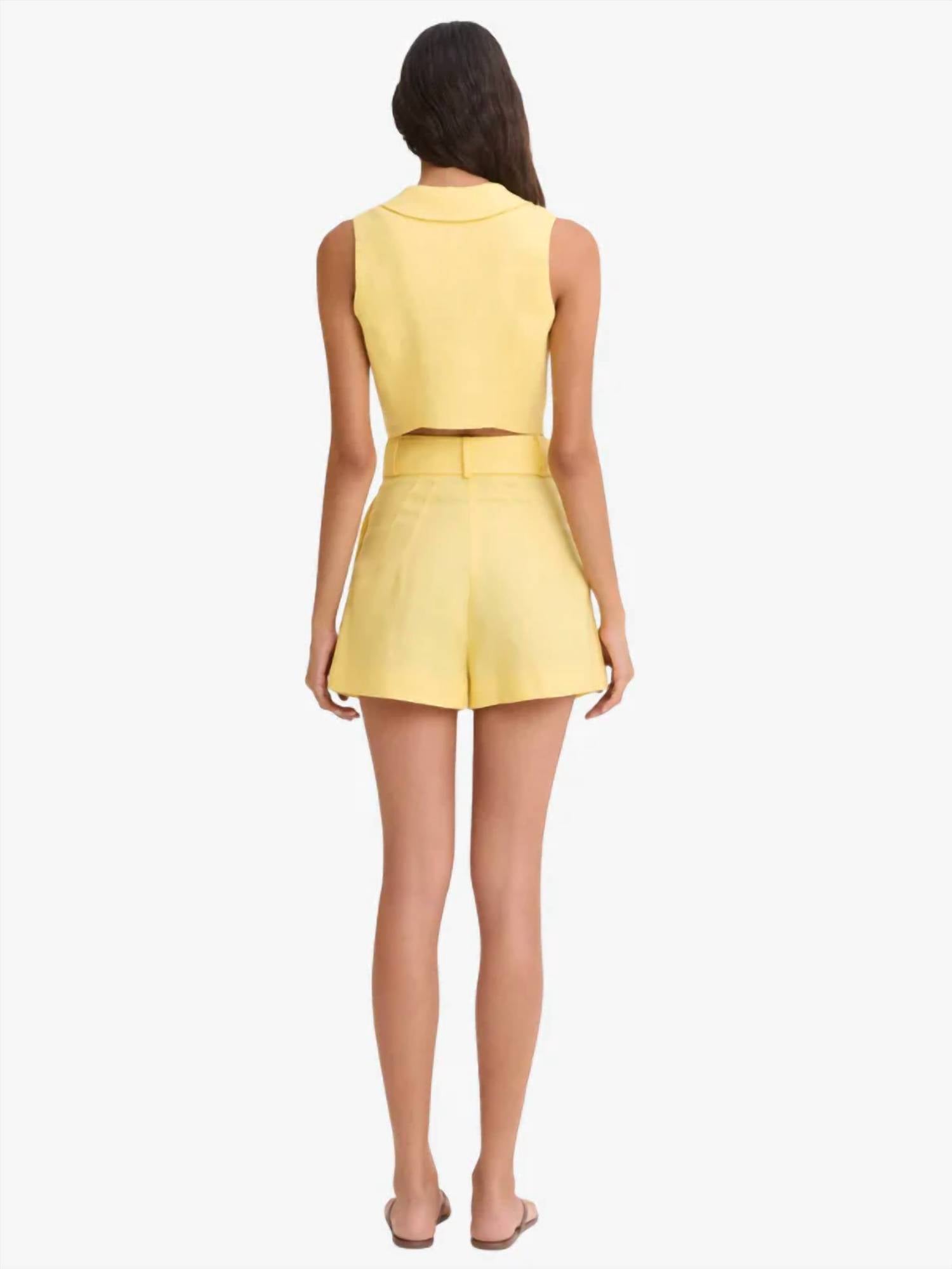 Matthew Bruch - Pleated High Waist Shorts