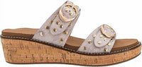 Corkys Footwear Women's Told You So Wedges in cream crackle - women's sandal