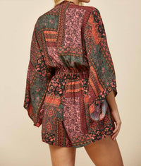 Wisteria Lane - Batwing Tie- Front Romper