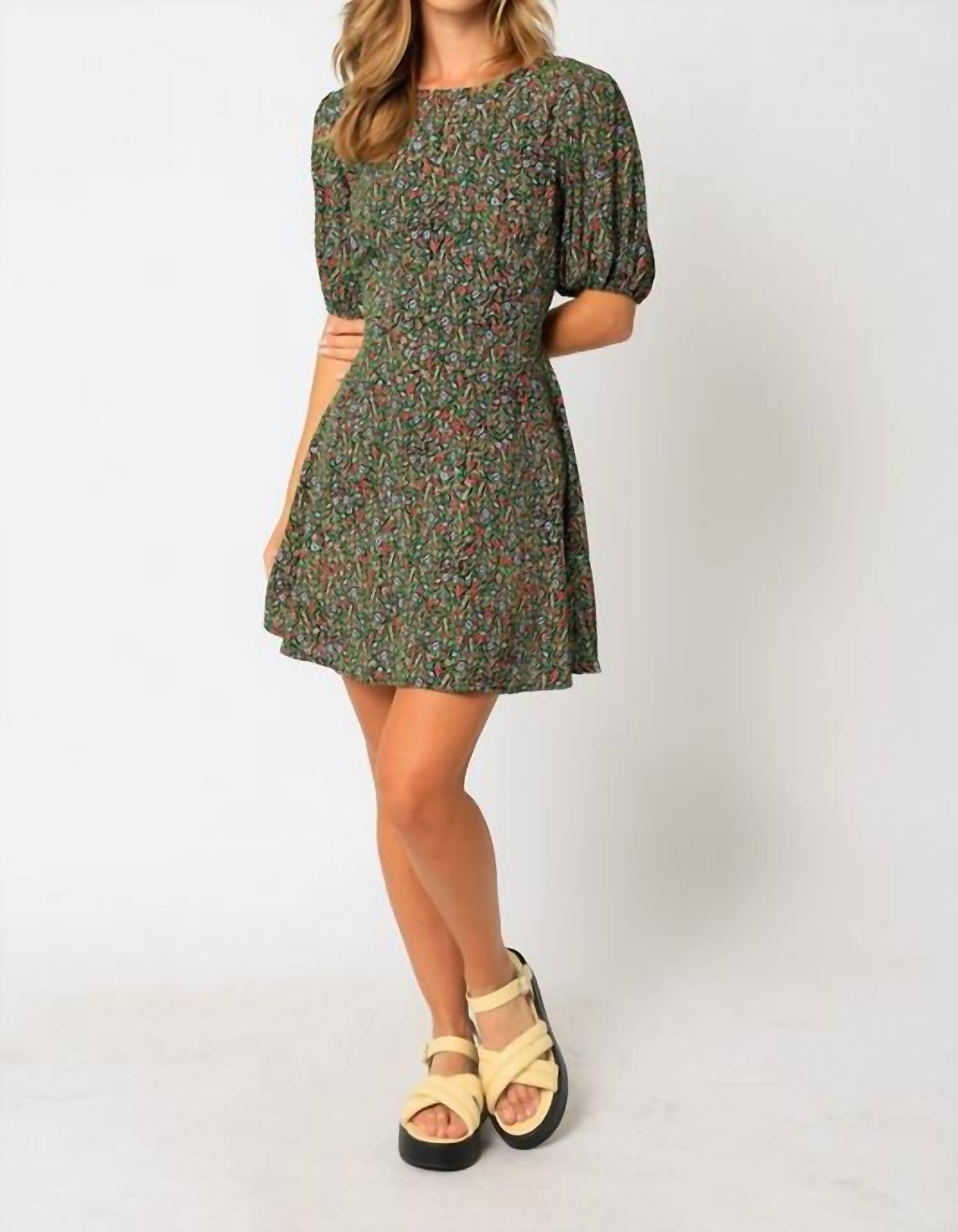 Olivaceous - Irena Mini Dress