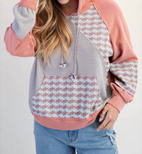 Easel - Houndstooth Mix Hoodie