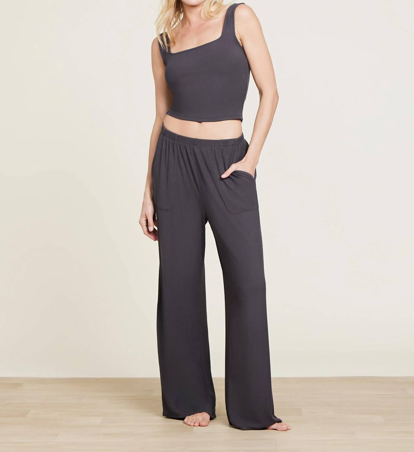 Barefoot Dreams - Ultra Soft Rib Patch Pocket Pant