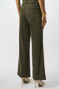 Joseph Ribkoff - Mid-rise Wide Leg Denim Jean
