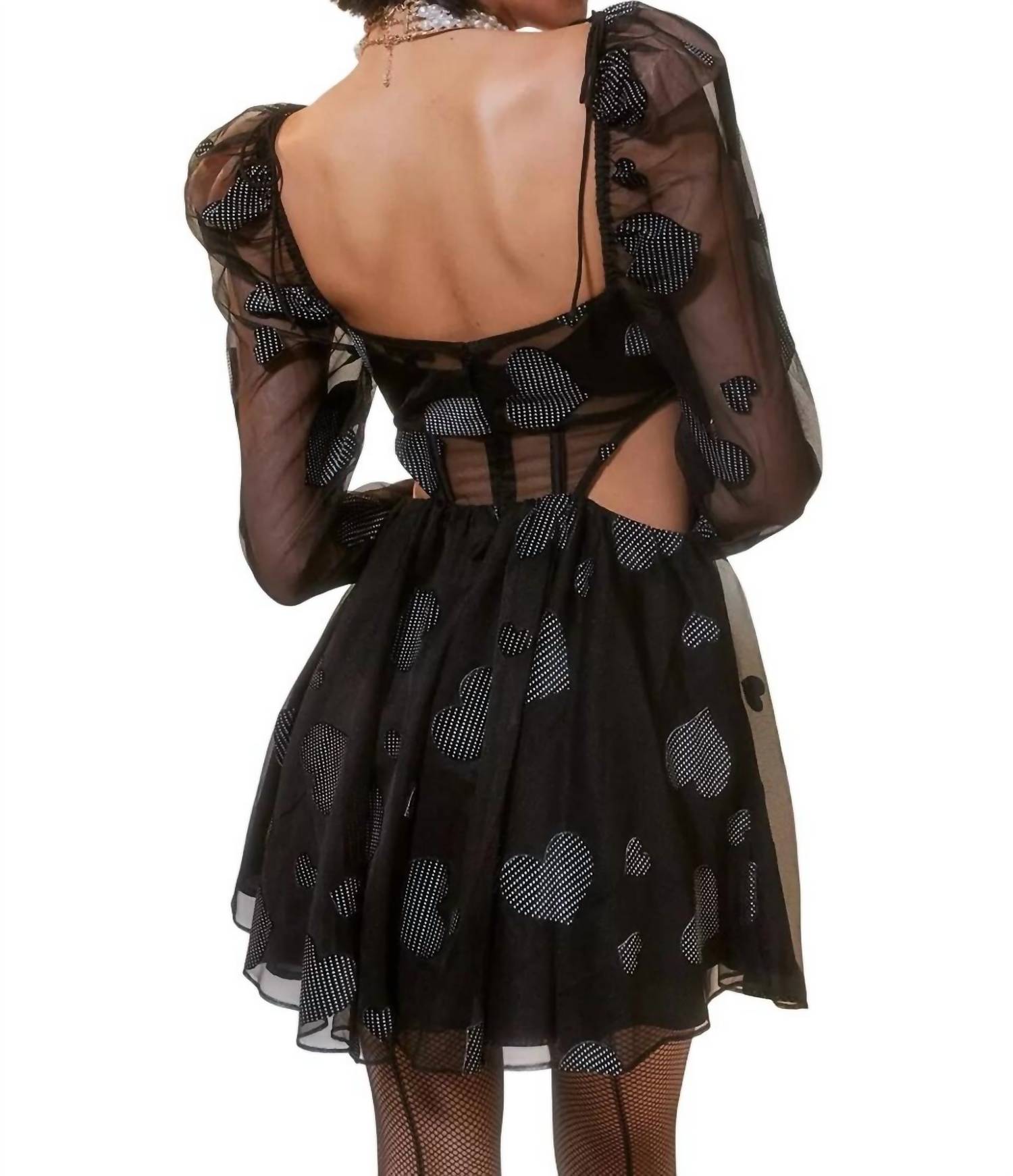 For Love & Lemons - Alexandrea Heart Mini Dress
