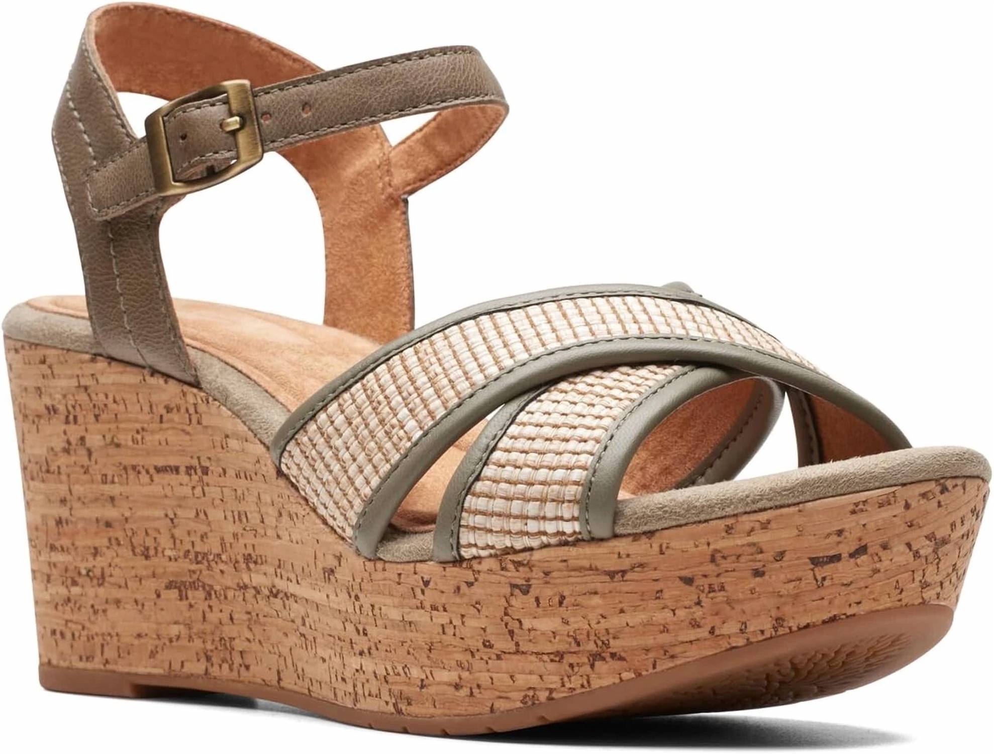 Clarks - Women's Elleri Plum Wedge Sandal