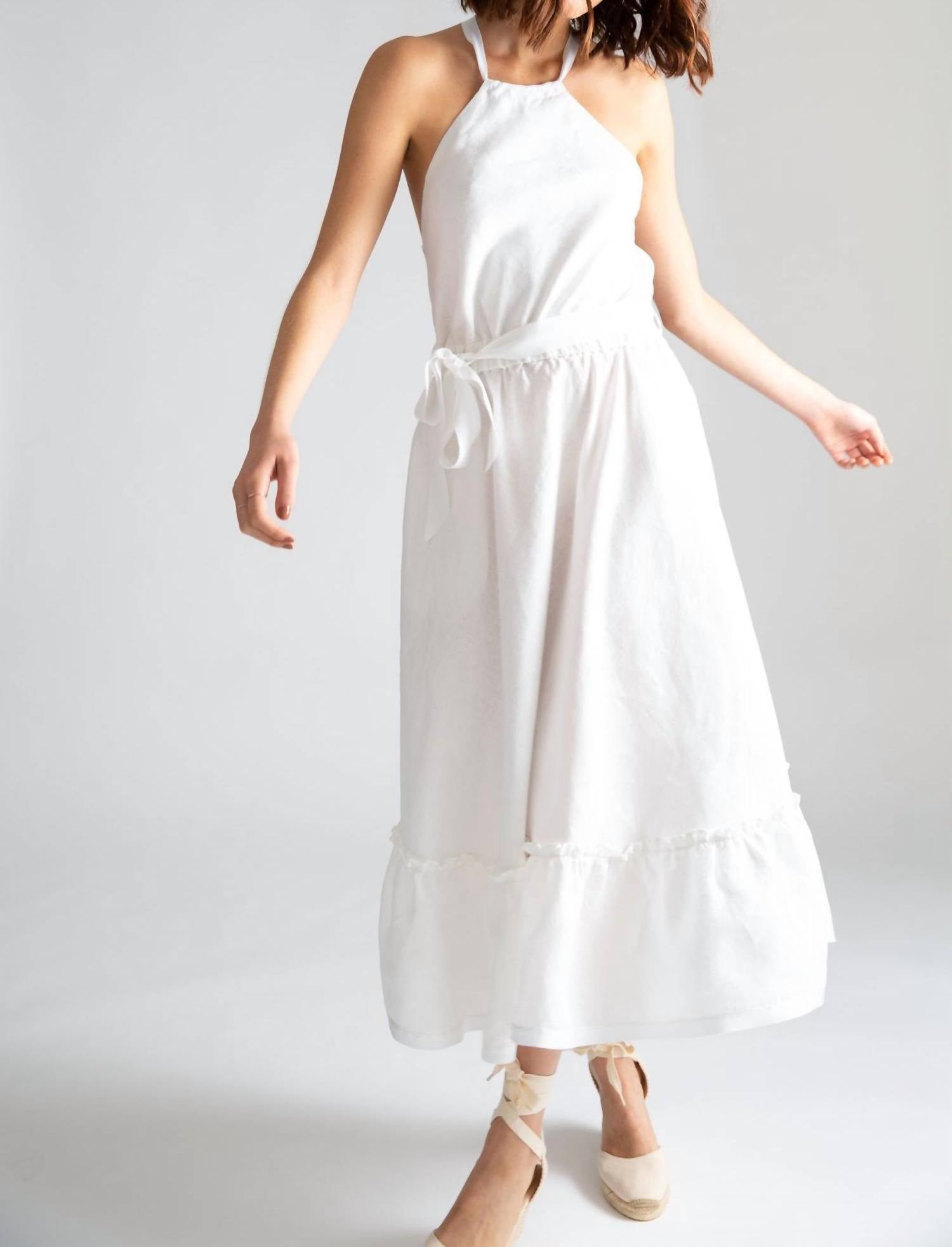Miguelina - Amanda Open-Back Dress