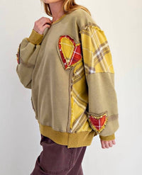 Little Secret Of Mine - Heart Full of Sunshine Patch Sweatshirt