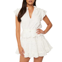 Misa Los Angeles Iliana Dress in white eyelet - women's dress