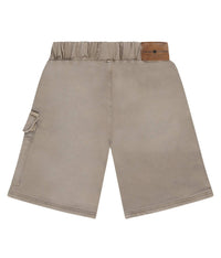 babyface Boy's Cargo Drawstring Short in camel - kids' shorts - detail view