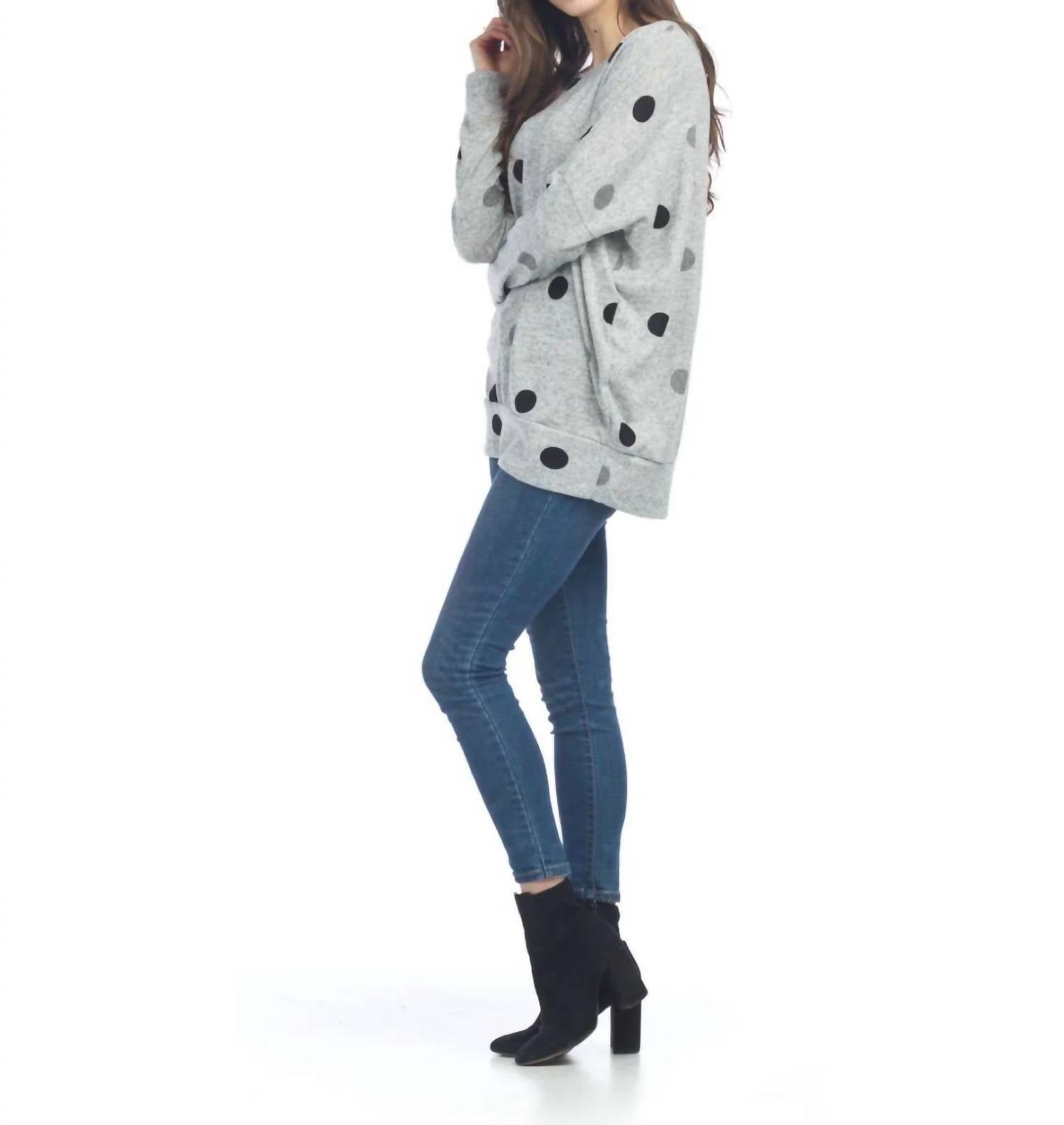 Papillon - Big Dot Print Sweatshirt