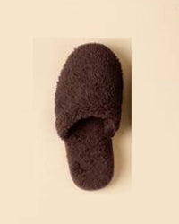 SOFTiES Women's Dreamplush Slippers in espresso - women's shoe - detail view