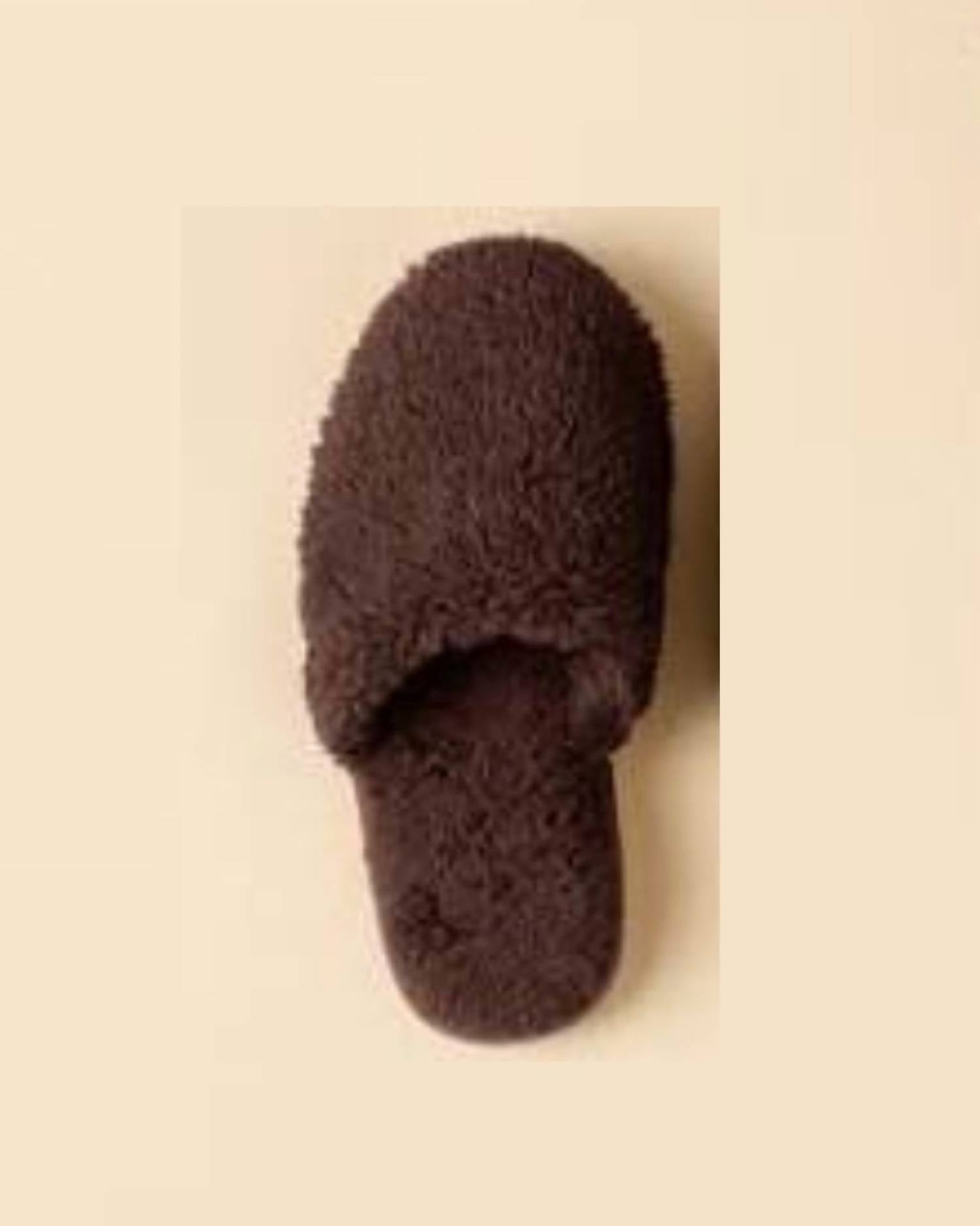 SOFTiES Women's Dreamplush Slippers in espresso - women's shoe - detail view