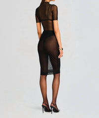 SER.O.YA Lucille Skirt in black - women's skirt - alternate view