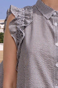 Lili Sidonio - Gingham Shirt Dress